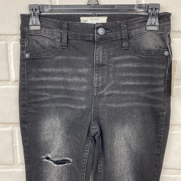 Free People black slim jean W26 - Picture 2 of 8